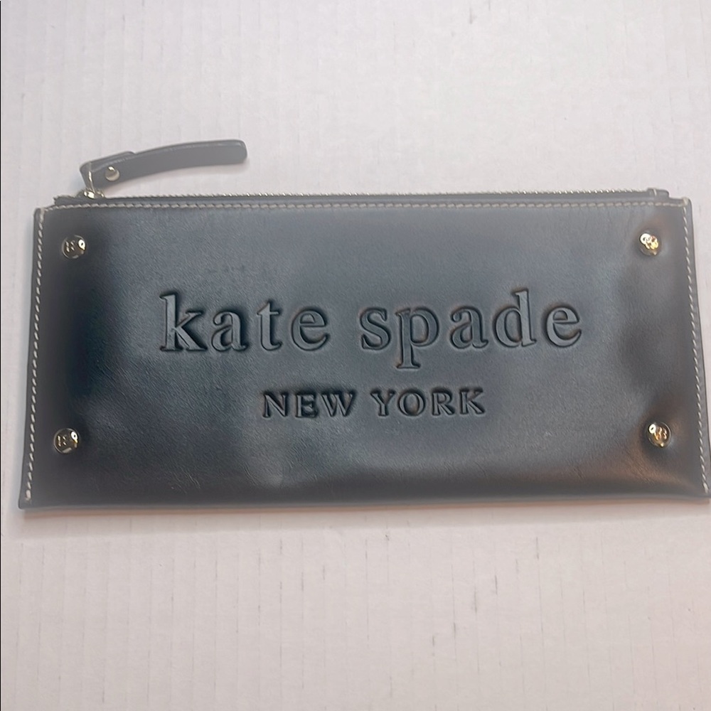Kate Spade Black Leather Clutch